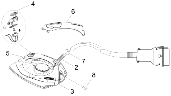 KÄRCHER Ersatzteile Dampfreiniger SV 7 *EU 1.439-490.0 Buegeleisen I 6006 - SV 7