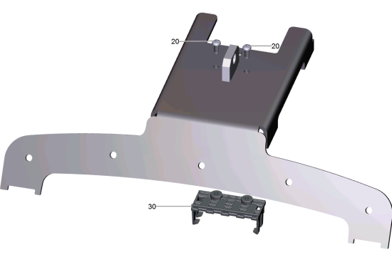 KÄRCHER Professional Ersatzteile Bodenreiniger B 150 R 1.246-020.2 Halter Bodenkopf Ersatz