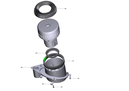 KÄRCHER Professional Ersatzteile Bodenreiniger BD 43/35 C Ep 1.515-402.0 Aufnahme Turbine kpl. BD 43/35 C