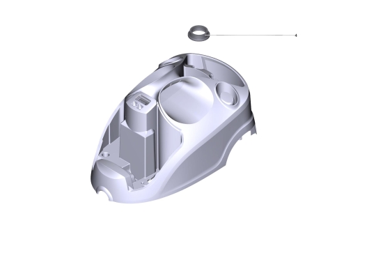 KÄRCHER Ersatzteile Dampfreiniger SC 4 EasyFix Premium Plus (white) *EU 1.512-485.0 Gehaeuseoberteil Ersatz weiss SC 4 floortool
