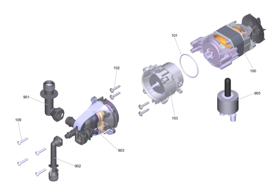 KÄRCHER Ersatzteile Hochdruckreiniger ETL K2 Basic Home *EU (5.974-412.0) 1.673-157.0-AA Pumpensatz RVu K2/3*EU (0,8kW)INA