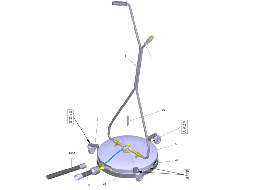 KÄRCHER Professional Ersatzteile Hochdruckreiniger Kaltwasser FRV TR 50 ME 2.111-024.0 ETL FRV TR 50 ME