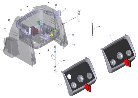 KÄRCHER Professional Ersatzteile Hochdruckreiniger Heisswasser HDS 12/18-4 S EU-I 1.071-923.0 E-Geraeteschrank kpl.
