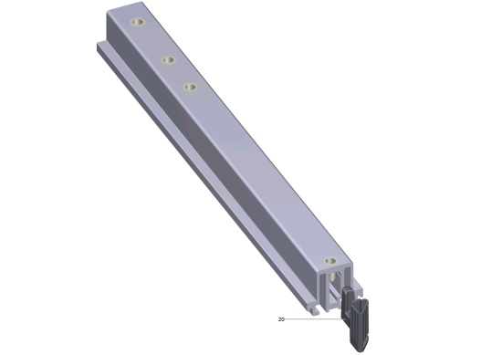 KÄRCHER Professional Ersatzteile Bodenreiniger B 120 W 1.005-100.2 Profil vormontiert links AB 1000 mm
