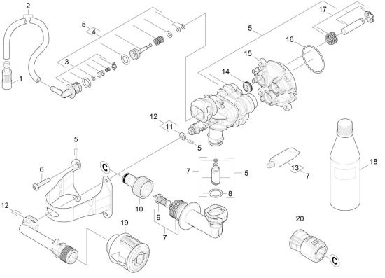 KÄRCHER Ersatzteile Hochdruckreiniger ETL K3 *EU (RV) (5.974-476.0) 1.676-003.0-BA Pumpensatz