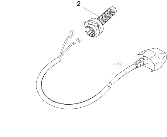 KÄRCHER Ersatzteile Hochdruckreiniger K 2 HOME T150 *EU 1.673-223.0-A ET-Satz Zugentlastung mit Kabel *GB