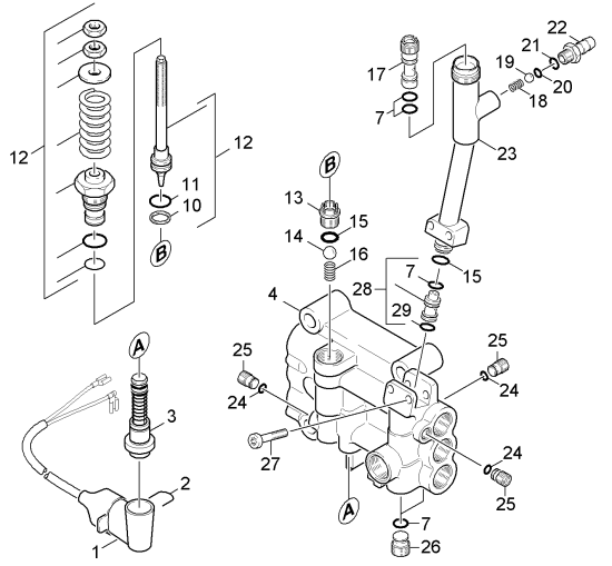 KÄRCHER Professional Ersatzteile Hochdruckreiniger Kaltwasser HD 13/18-4 S Plus EU-II 1.286-933.0 Zylinderkopf