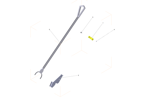 KÄRCHER Professional Ersatzteile Kehrmaschinen ISAL SM 70 E ABS Grobschmutzzange 1.517-219.0
