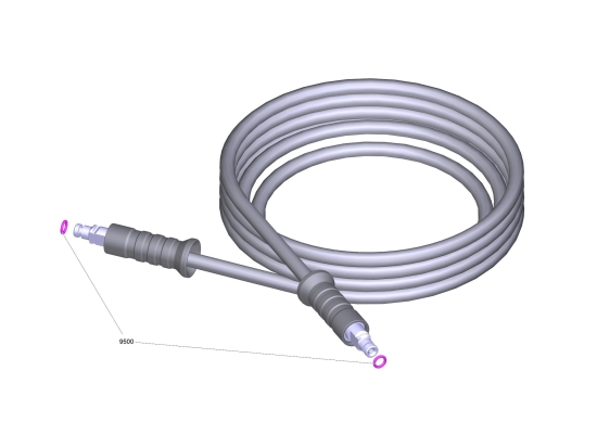 KÄRCHER Ersatzteile Hochdruckreiniger K 3 Premium *EU 1.603-180.0-B HD-Schlauch 13,5MPa/6 40°C QCS B