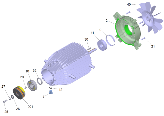 KÄRCHER Professional Ersatzteile Hochdruckreiniger Heisswasser HDS 8/17 C EU-II 1.174-912.0 Motor kpl. nur fuer Ersatz