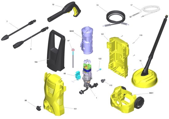 KÄRCHER Ersatzteile Hochdruckreiniger ETL K2M T150&Pipe *EU (2017) 1.673-238.0-BA ETL K2M T150&Pipe *EU (2017)