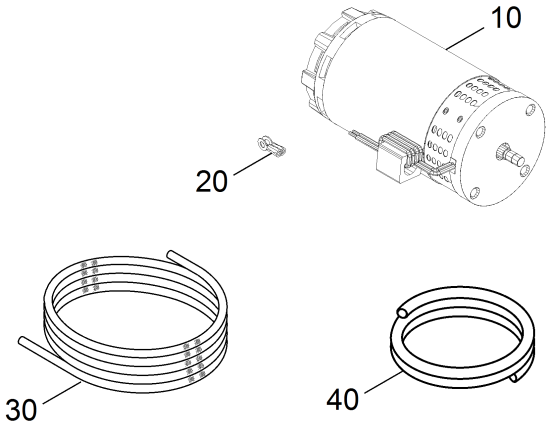 KÄRCHER Professional Ersatzteile Kehrmaschinen KM 105 0 Gleichstrommotor konfektioniert kpl. 750W