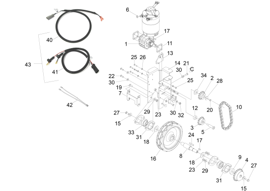 KÄRCHER Professional Ersatzteile Sauger CV 60/2 RS Bp Pack 1.011-028.0 Antrieb