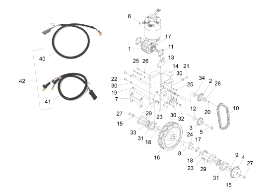 KÄRCHER Professional Ersatzteile Bodenreiniger BDP 50/2000 RS Bp Pack 1.002-039.0 Antrieb Vorderrad
