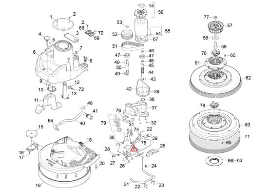 KÄRCHER Professional Ersatzteile Bodenreiniger B 40 1.533-210.2 Bodenkopf BD