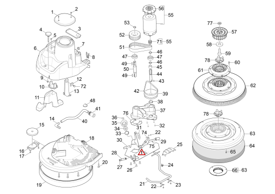 KÄRCHER Professional Ersatzteile Bodenreiniger B 40 1.533-210.2 Bodenkopf BD