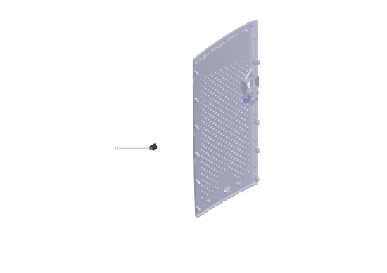 KÄRCHER Professional Ersatzteile Luftgeblaese AF 100 H13 EU 1.024-812.0 Gehaeuseabdeckung hinten kpl.