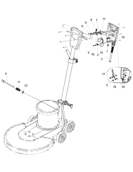 KÄRCHER Professional Ersatzteile Bodenreiniger Poliermittel BDP 51/1500 C 9.398-557.0 Electrical - Euro