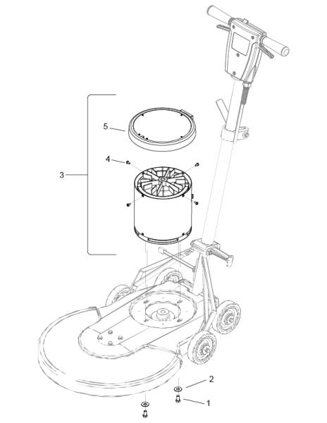 KÄRCHER Professional Ersatzteile Bodenreiniger Poliermittel BDP 51/1500 C 9.398-557.0 Motor 240V