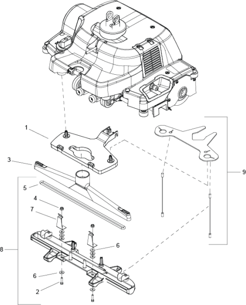 KÄRCHER Professional Ersatzteile Bodenreiniger ARMADA BRC 40/22 120V 1.008-060.0 VACUUM SHOE