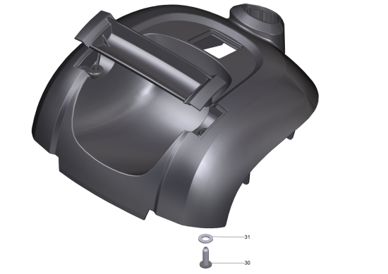 KÄRCHER Professional Ersatzteile Bodenreiniger BR 30/4 C Bp Pack EU 1.783-214.0 Abdeckung Gehaeuse Ersatz