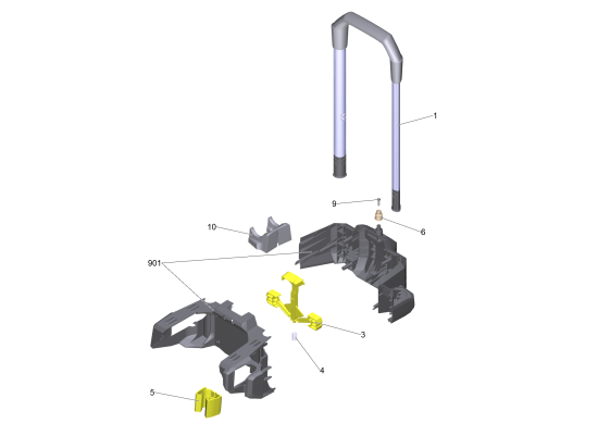 KÄRCHER Professional Ersatzteile Hochdruckreiniger Kaltwasser HD 7/14-4 MXA Plus EU 1.524-947.0 Modul Schubbuegel kpl. HD-MX