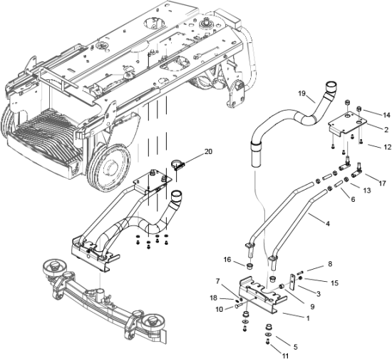 KÄRCHER Professional Ersatzteile Bodenreiniger Chariot CS26 Entire Family BOM 0.223-239.0 Squeegee Swing - Cylindrical