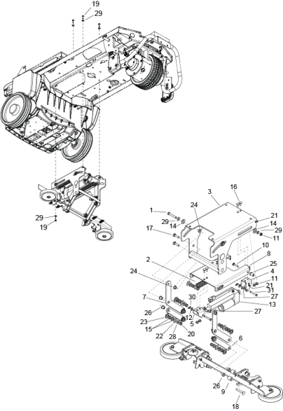 KÄRCHER Professional Ersatzteile Bodenreiniger CHARIOT iEXTRACT 26 DUO OFF AISLE 1.006-178.0 VACUUM SHOE LIFT