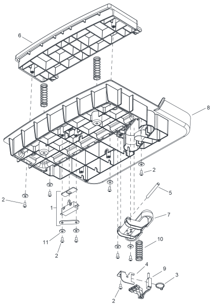 KÄRCHER Professional Ersatzteile Sauger Chariot iVacuum 24 Canada 1.012-107.0 Pedal Platform