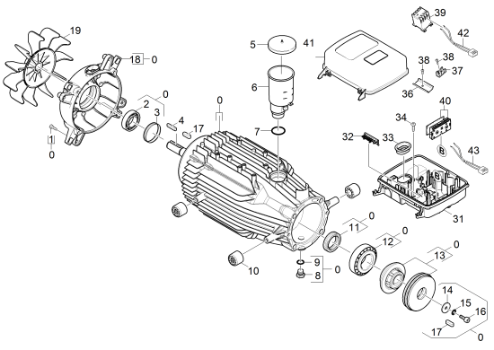KÄRCHER Professional Ersatzteile Hochdruckreiniger Heisswasser HDS 8/18-4 M EU-I 1.077-908.0 Motor