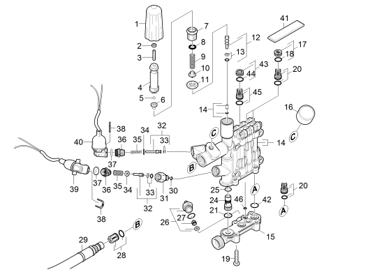 KÄRCHER Professional Ersatzteile Hochdruckreiniger Heisswasser HDS 8/17 C EU-II 1.174-912.0 Zylinderkopf