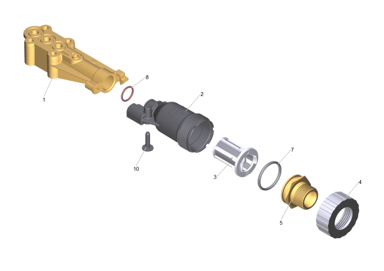 KÄRCHER Professional Ersatzteile Hochdruckreiniger Kaltwasser HD 7/14-4 MXA Plus EU 1.524-947.0 Wasserzulauf kpl.