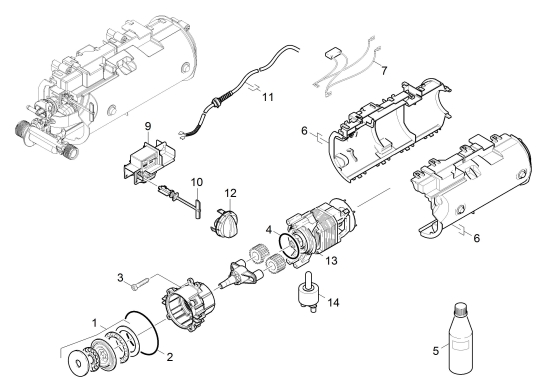 KÄRCHER Ersatzteile Hochdruckreiniger ETL K3 Car & Home*EU (5.972-722.0) 1.601-819.0-AA Motor