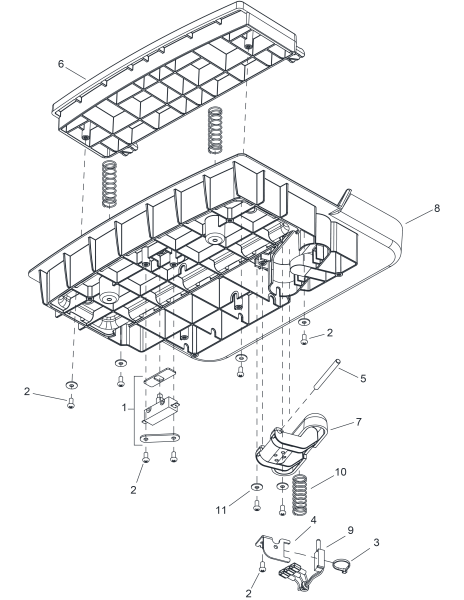 KÄRCHER Professional Ersatzteile Bodenreiniger Chariot iScrub 20-22 Entire Family BOM 0.223-238.0 PEDAL PLATFORM
