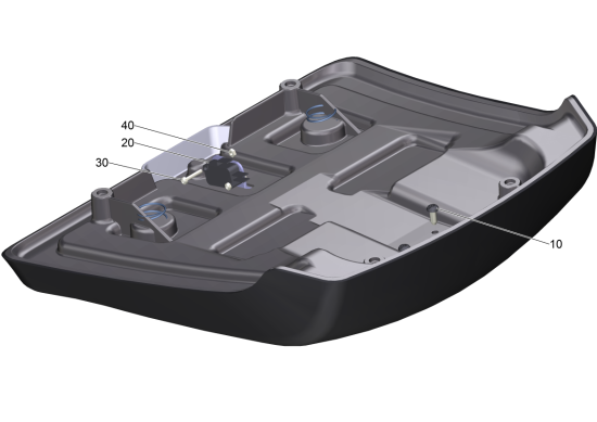 KÄRCHER Professional Ersatzteile Bodenreiniger BD 50/70 R BP PAD DRVR AGM 9.841-437.0 Sitz kpl. B70R