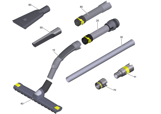 KÄRCHER Professional Ersatzteile Sauger NT 50/1 Tact Te H EU 1.148-437.0 Zubehoer