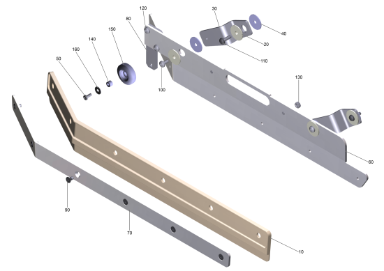 KÄRCHER Professional Ersatzteile Bodenreiniger B 200 R 1.246-200.2 Seitenschuerze rechts