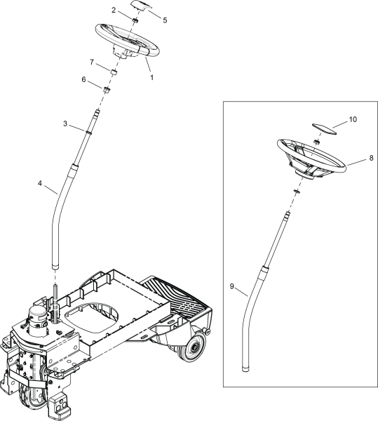 KÄRCHER Professional Ersatzteile Bodenreiniger CHARIOT iGLOSS 20 LB 1.002-033.0 STEERING