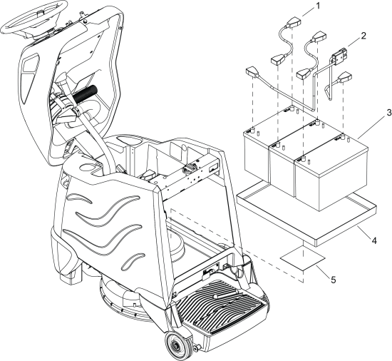 KÄRCHER Professional Ersatzteile Bodenreiniger CHARIOT iGLOSS 20 LB 1.002-035.0 WIRING - BATTERY