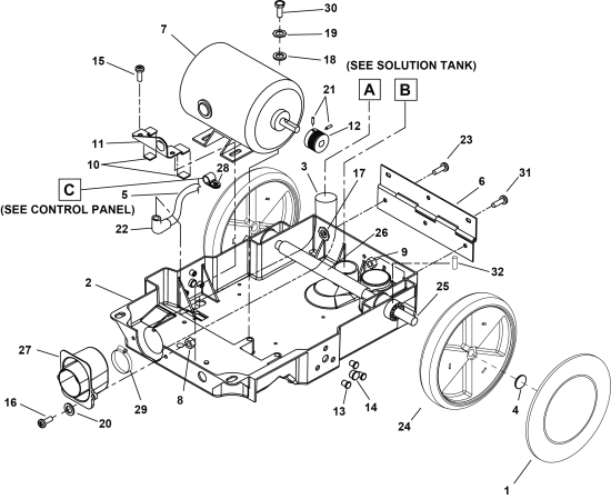 KÄRCHER Professional Ersatzteile Bodenreiniger 115V ADMIRAL 8 1.008-017.0 FRAME