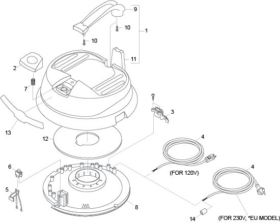 KÄRCHER Professional Ersatzteile Sauger WET VAC, 18 GAL, 24 SQUEEGEE 1.013-022.0 VACUUM COVER