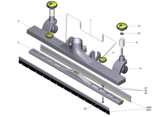 KÄRCHER Professional Ersatzteile Sauger Fahrbahnduese NW40 / KAERCHER 4.130-029.0 Duese montiert