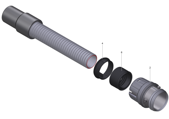 KÄRCHER Professional Ersatzteile Sauger NT 70/2 Adv EU 1.667-278.0 Schlauch kpl. 4.130-029.0