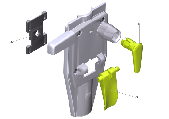 KÄRCHER Professional Ersatzteile Sauger CV 38/2 Adv EU 1.033-321.0 Abdeckung kpl. nur fuer Ersatz