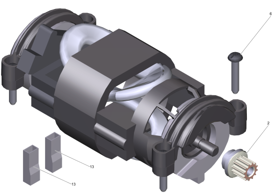 KÄRCHER Professional Ersatzteile Sauger CV 48/2 Tornado 1.057-326.0 Motor kpl. 120V