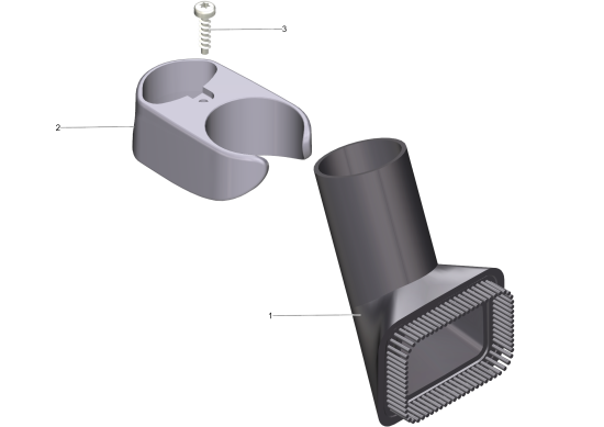 KÄRCHER Professional Ersatzteile Sauger CV 48/2 Tornado 1.057-326.0 Zubehoerset Klammer