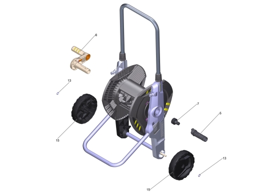 KÄRCHER Ersatzteile Bewässerungssystem Schlauchwagen HT 3.420 Kit 1/2 Pallet 2.645-172.0 Schlauchwagen Good