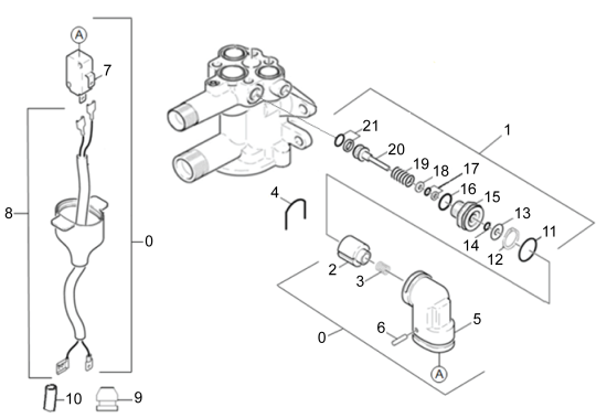 KÄRCHER Professional Ersatzteile Hochdruckreiniger Kaltwasser HD 555 9.398-380.0 Stop Gesamt