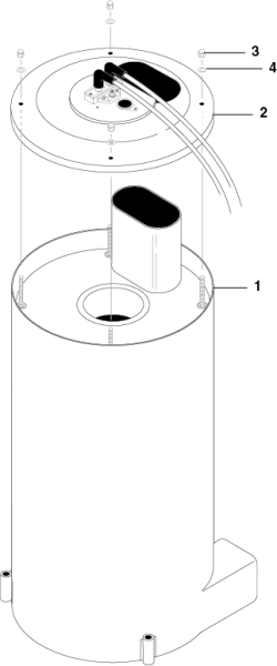 KÄRCHER Professional Ersatzteile Hochdruckreiniger Heisswasser HDS 5.0/32 Pe Cage 1.575-616.0 BURNER & COIL