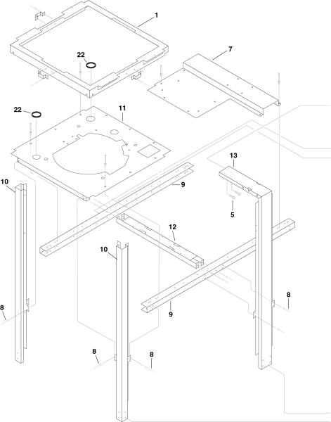 KÄRCHER Professional Ersatzteile Hochdruckreiniger Heisswasser HDS 9.5/30 Eb ST NG 230V 3ph 1.109-752.0 Zarge 6, 8 & 9 Series